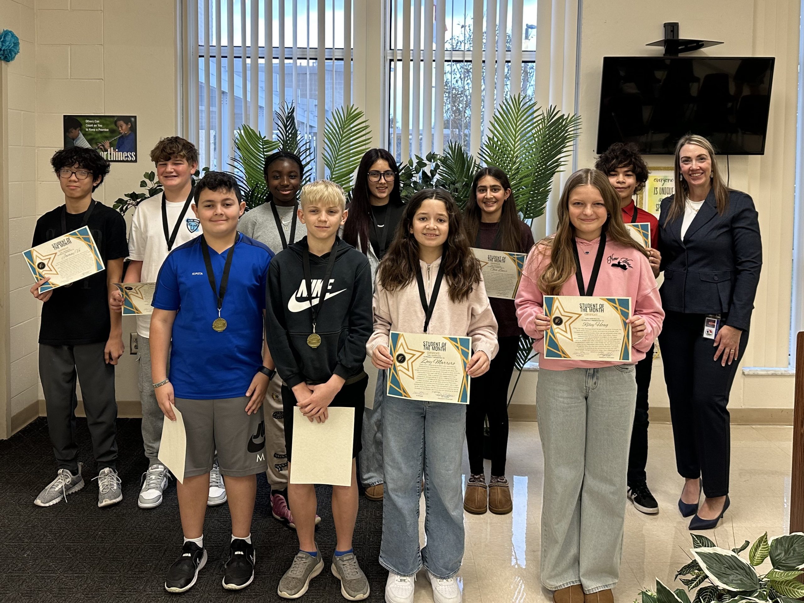 <p>January Student of the Month</p>