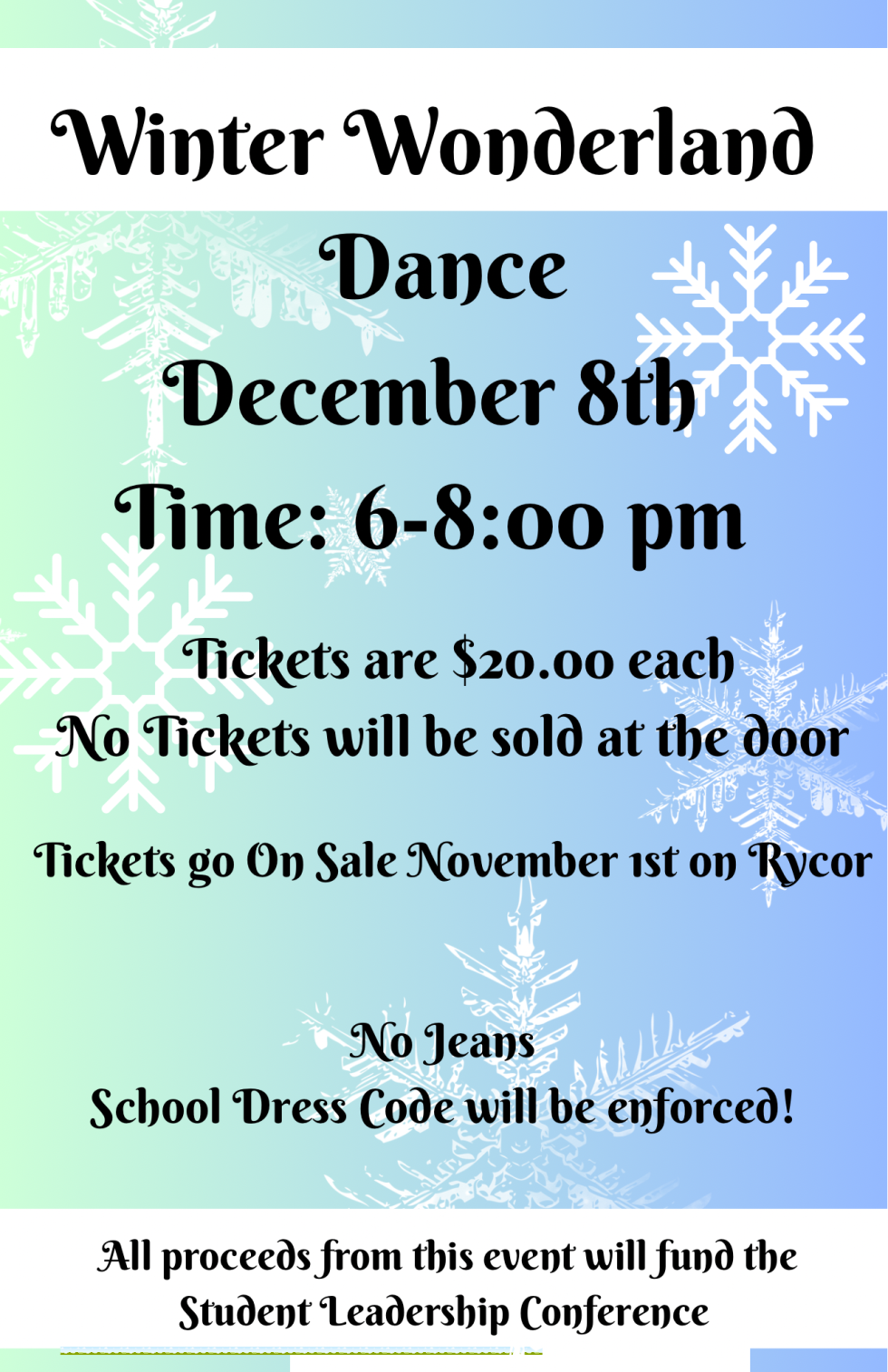 Winter Wonderland Dance Charles S. Rushe Middle School